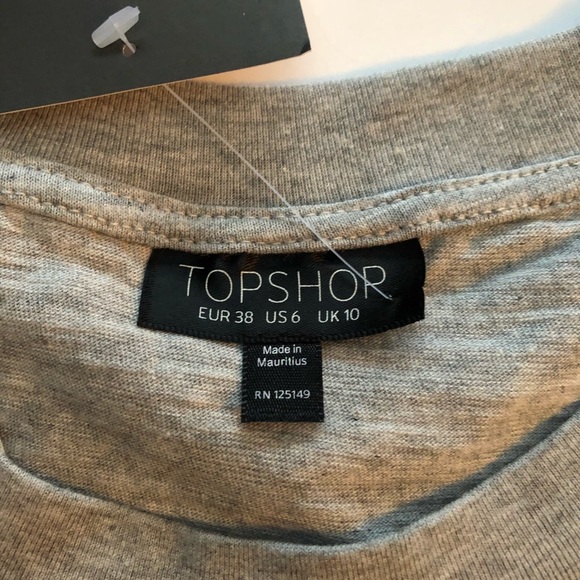 Topshop Front Tie Cropped Top - Picture 2 of 8